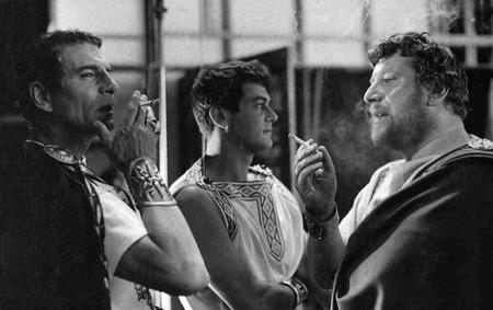 Laurence Olivier, Tony Curtis, Peter Ustinov,  Spartacus 1959<br/>