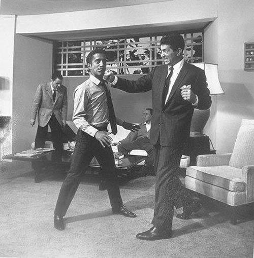 Dean Martin and Sammy Davis Jr. Stage a Fight<br/>