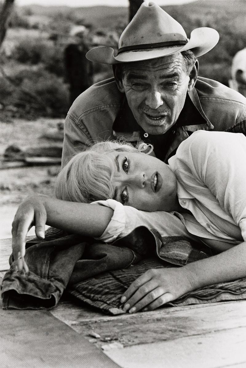 Clark Gable and Marilyn Monroe on the set of The Misfits, Nevada.<br/>Please contact Gallery for price