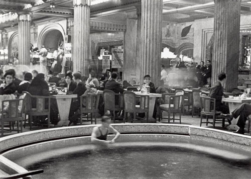 Swimming Pool in Cafe in Paris Hotel, 1932
