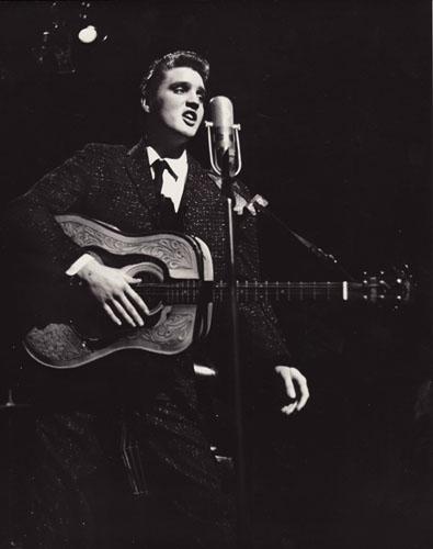 Photo: Elvis Presley performing Vintage Gelatin Silver Print #1190
