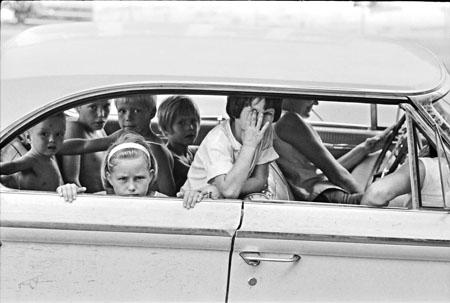 Photo: Young White children on the day of James Chaney's Funeral, Neshoba County, Mississippi, August, 1964 Gelatin Silver print #1195