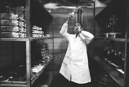 Photo: Jonas Salk in his lab, 1963 Gelatin Silver print #1200