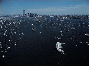 Op Sail, Parade of Tall ships, New York Harbor, July 4, 1986<br/>