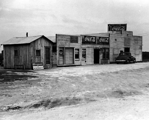 Photo: A view showing The Purple Sage Tavern, West George, Texas, 1939 (Time Inc.) Vintage Gelatin Silver Print #1250