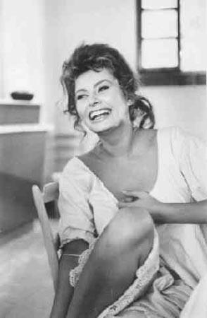 Sophia Loren on the set of "Madame", 1961<br/>