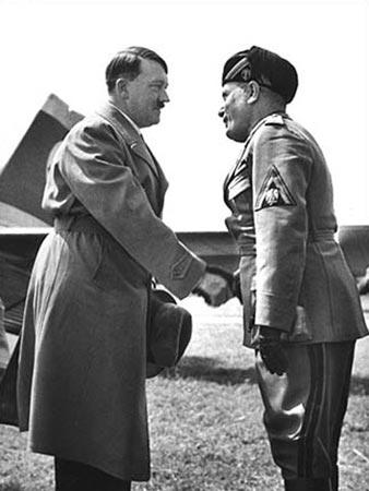 Photo: The First Meeting of Mussolini and Hitler,Venice, June 13,1934 Gelatin Silver print #1338
