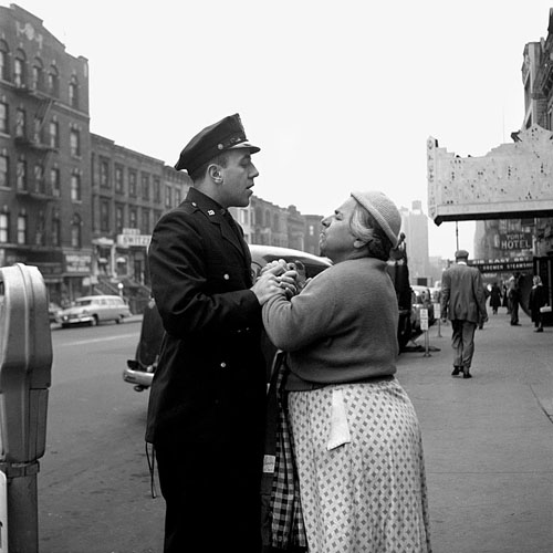 Armenian Woman Fighting, September, 1956, Lower East Side, New York