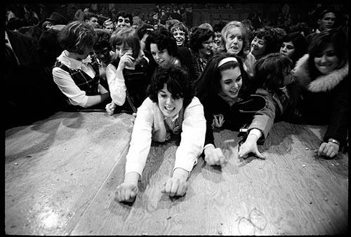 Beatle fans scramble for Jelly Beans, Washington Coliseum, 1964<br/>
