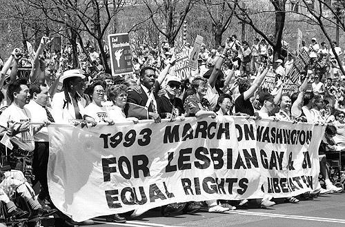 Photo: Equal Rights March, Washington, DC, 1993 Gelatin Silver print #1494