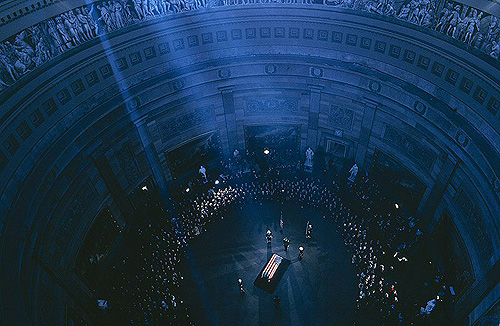 John F. Kennedy's Body Lies in State at the Capitol Rotunda, 1963