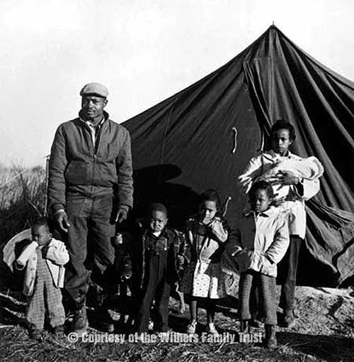 "Tent City" family after registering to vote, Fayette County, TN, 1960