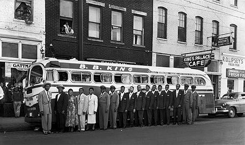 B.B. King's Tour Bus, 'Big Red', Beale Street, c. 1956