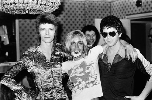 David Bowie, Iggy Pop, Lou Reed, London, 1972
