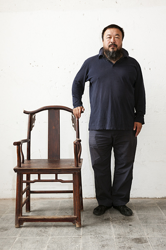 Martin Parr --  The artist, curator and architectural designer Ai Weiwei, Kassel. Documenta 12 Art Exhibition, 2007