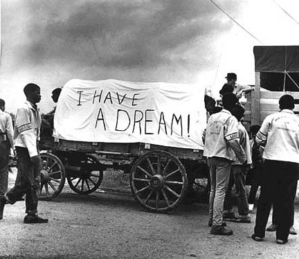 Mule Train leaves for Washington, Poor People's March, Marks, MS May 1968