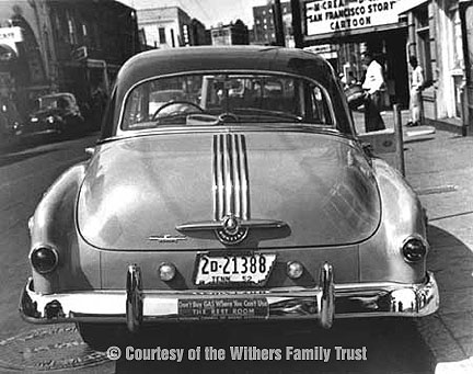 Bumper sticker campaign organized by the Regional Council of Negro Leadership, Mound Bayou, MS, founded by Dr. T.R.M Howard