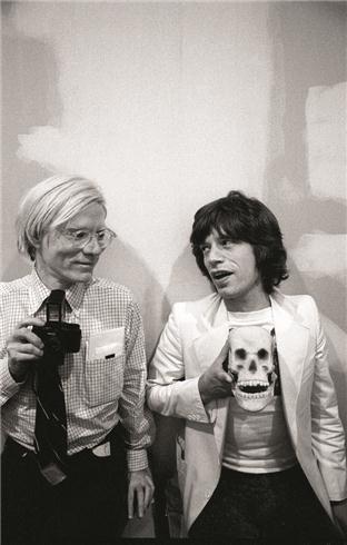 Photo: Andy Warhol and Mick Jagger Gelatin Silver print #1694