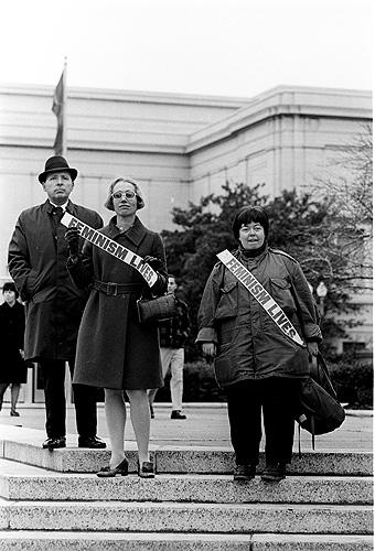 Feminists at a rally, Washington, DC, 1968<br/>