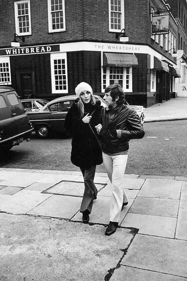 Sharon Tate and Roman Polanski, London, 1968