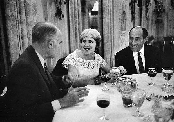 Henry Luce, Alfred Eisenstaedt, and Margaret Bourke-White, New York, 1960