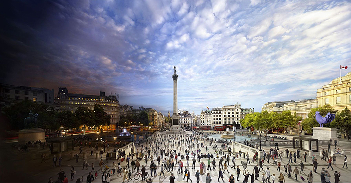 Trafalgar Square, London Day To Night, 2014