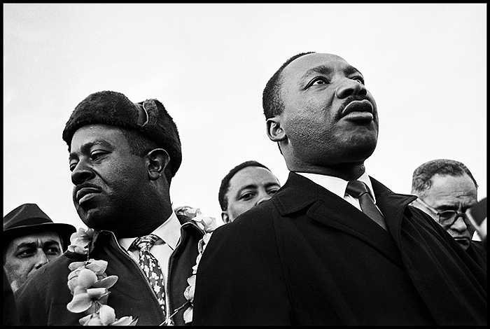 Ralph Abernathy and Martin Luther King Jr, Selma March, 1965  (When I look at this picture I get the feeling that Dr. King is looking up at God and saying, "I am coming home'.)