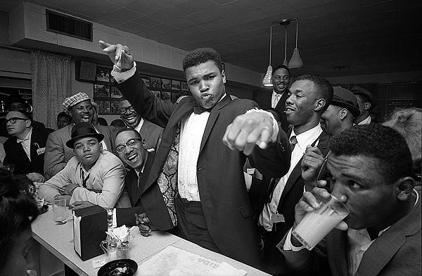 Photo: Cassius Clay (Muhammad Ali) victory party after he defeated Sonny Liston for the Heavyweight Championship, February, 1964 Archival Pigment Print #2006