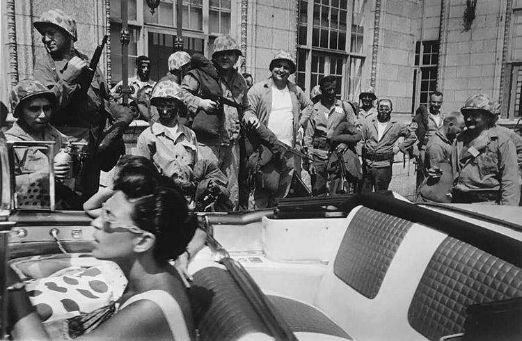 Revelry during Khrushchev's Iowa visit, 1959<br/>