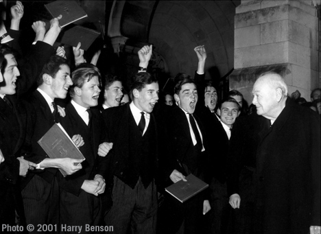 Sir Winston Churchill, Harrow School, England, 1964