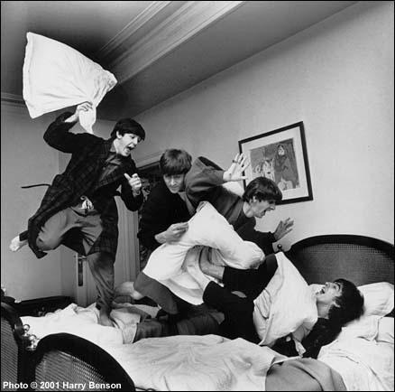 Photo: Beatles Pillow Fight, Hotel George V, Paris, 1964 Archival Pigment Print #224