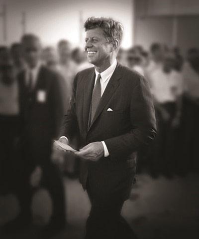 Photo: John F. Kennedy, Cape Canaveral in 1962 where he spoke to NASA personnel before giving his famous speech at Rice University about going to the moon Archival Pigment Print #2308