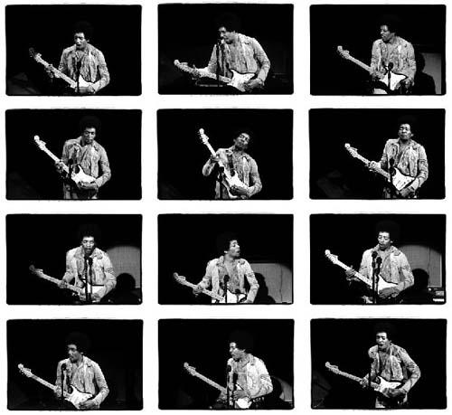 Photo: Jimi Hendrix (Multi) at Fillmore East, December 31, 1969 Fuji Crystal Archive Print #265