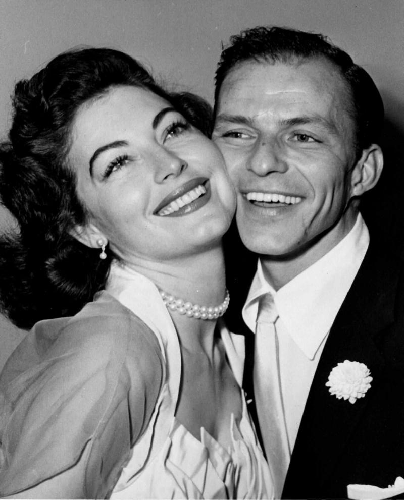 Photo: Ava Gardner and Frank Sinatra wedding party, November 7, 1951 Vintage Gelatin Silver Print #2978