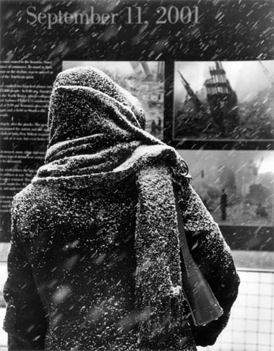 Return to Ground Zero: Hooded Figure in Snow, 2003