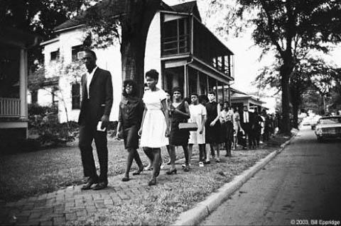 Photo: Mississippi Burning: Funeral procession of James Chaney, Mississippi, 1964 Gelatin Silver print #427