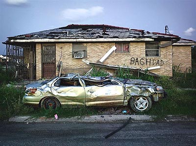 In Katrina's Wake: Damaged Car