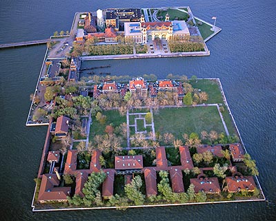 Arial Ellis Island