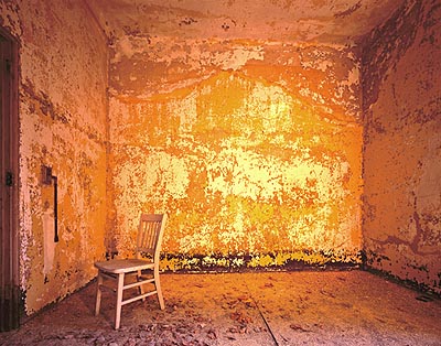 Isolation ward with white chair, Island 3