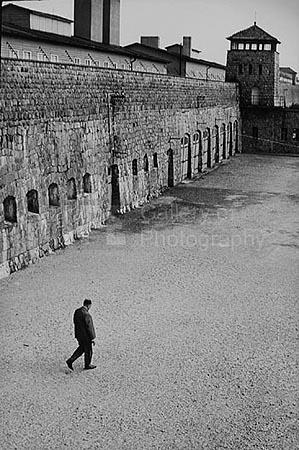 Simon Wiesenthal revisiting Mauthausen Concentration Camp, Austria,1965<br/>