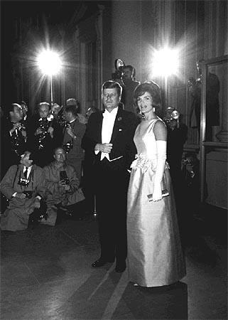 Photo: President John F. Kennedy and Jacqueline, 1963 Gelatin Silver print #713