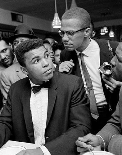 Cassius Clay and Malcolm X, Miami, 1964<br/>Please contact Gallery for price