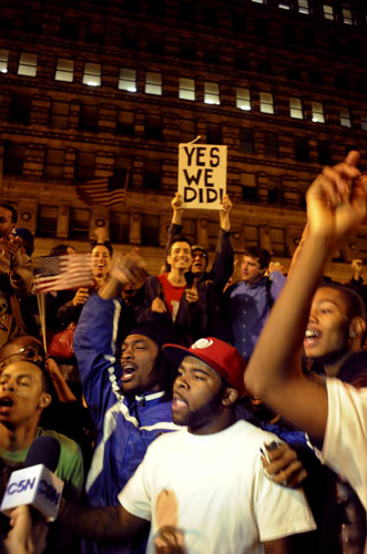 Grant Park, Chicago, Election Night, 2008