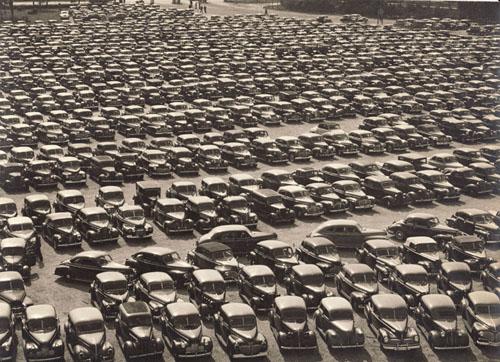 Parking Lot, New York Vintage Gelatin Silver Print