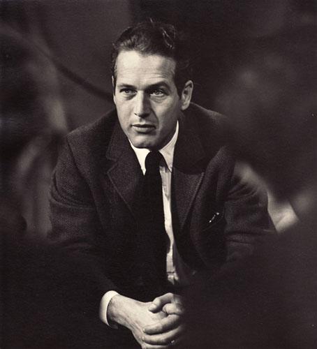 Photo: Paul Newman on the set of the Sunday morning arts program, Vintage Gelatin Silver Print #1186