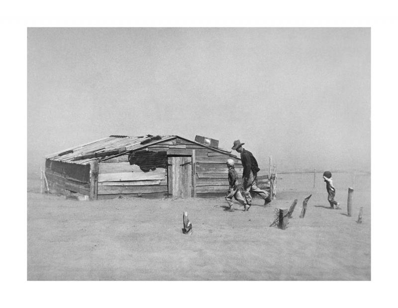Photo: Dust Storm, Cimarron County, OK, 1936 Gelatin Silver print #124