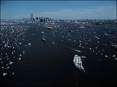 Op Sail, Parade of Tall ships, New York Harbor, July 4, 1986