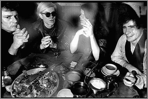 Andy Warhol, Janis Joplin, Tim Buckley, at Max's Kansas City, NYC, 1968<br/>