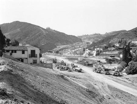 Photo: Freeway Construction, Cahuenga, 1953 Pigment Print #1304