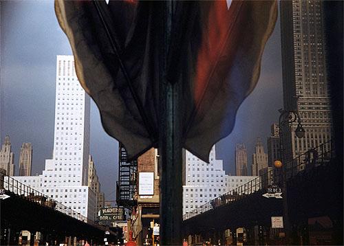 Reflection, Third Avenue, New York.1952 Color print
